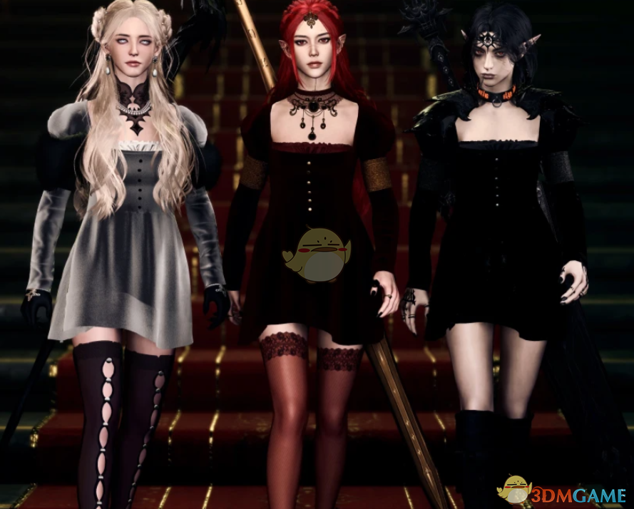 《博德之门3》午夜天鹅绒连衣裙MOD