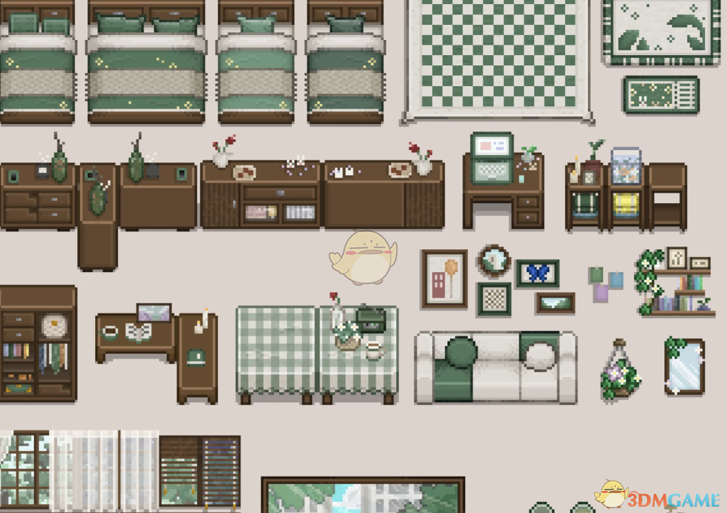 《星露谷物语》自然绿色家具MOD