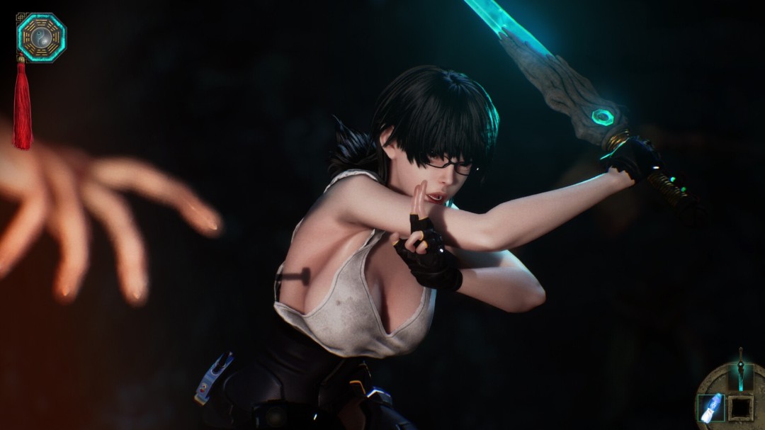 动作冒险游戏《孽债未清》新实机 大雷美女杀怪