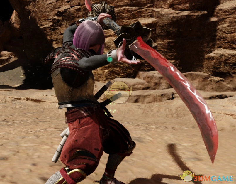 《怪物猎人：荒野》艾尔登法环艾琉诺拉的双头刀MOD