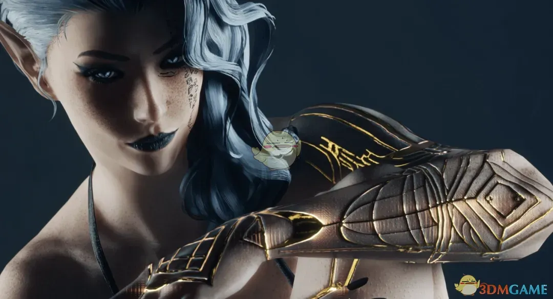 《赛博朋克2077》光与影吕涅纹身MOD