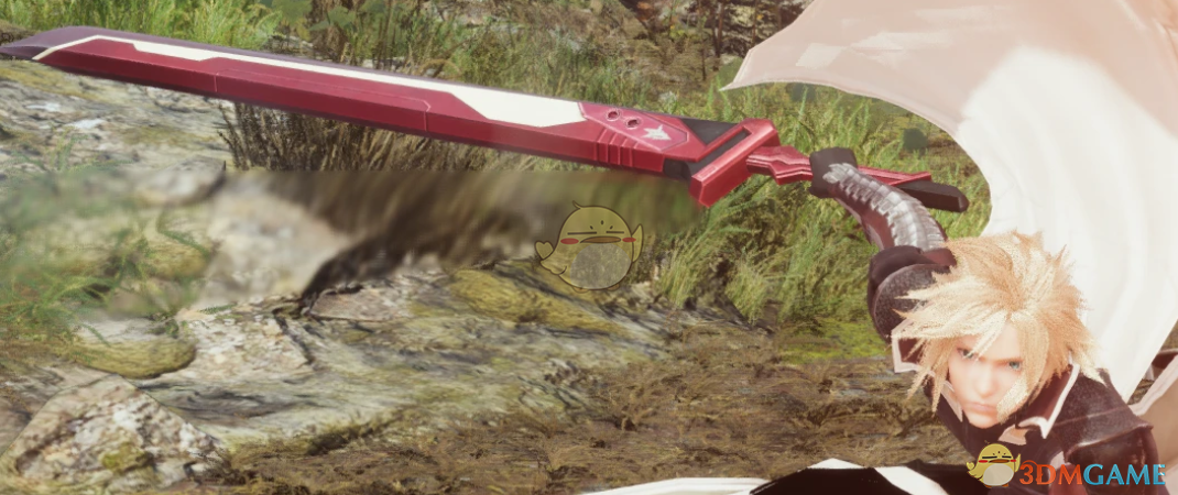 《最终幻想7：重生》克劳德的猩红闪电之剑MOD