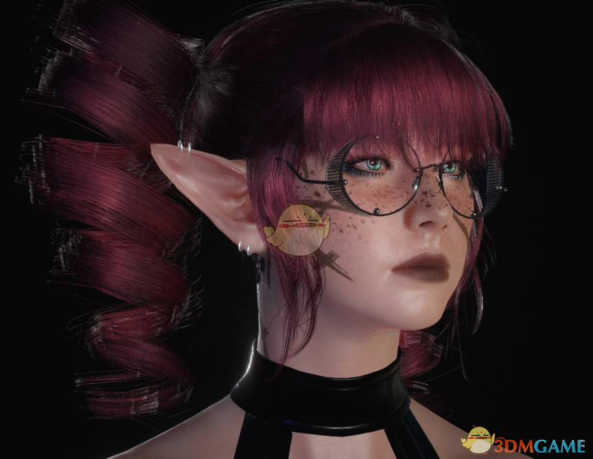 《赛博朋克2077》螺旋式双马尾MOD