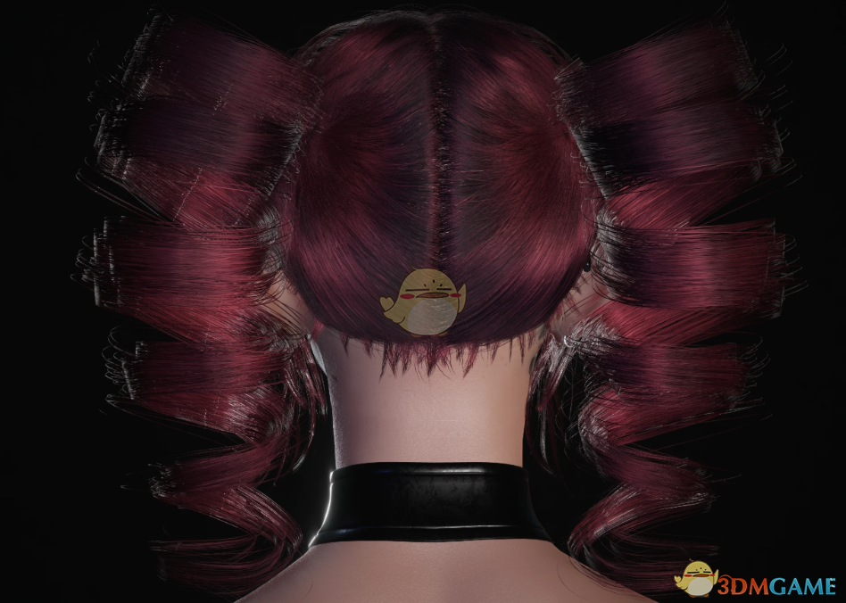 《赛博朋克2077》螺旋式双马尾MOD