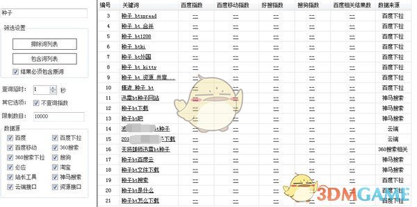 《熊猫关键词工具》官方版
