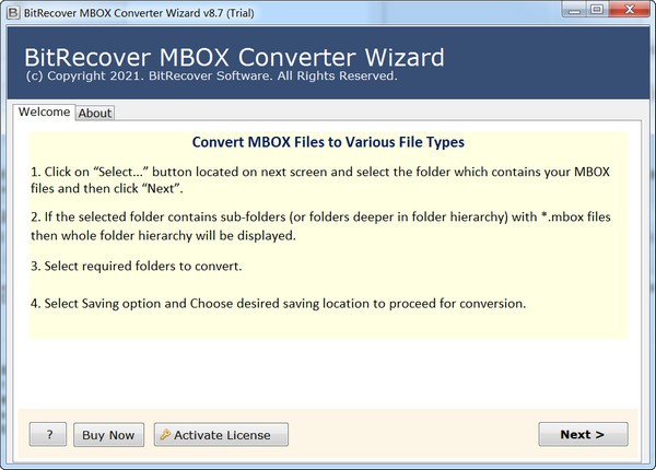 BitRecover MBOX Converter Wizard(MBOX邮件转换工具)