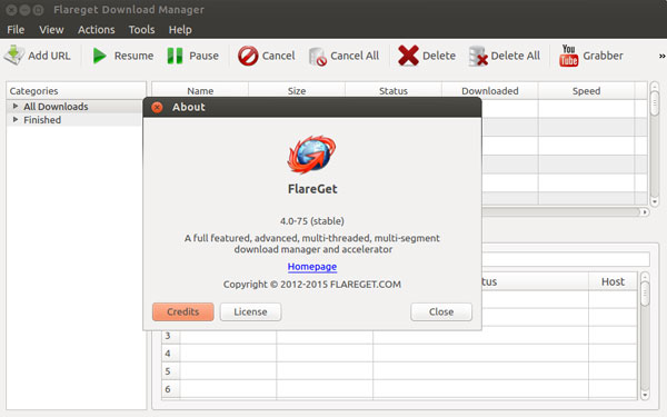 FlareGet Download Manager4.8.1