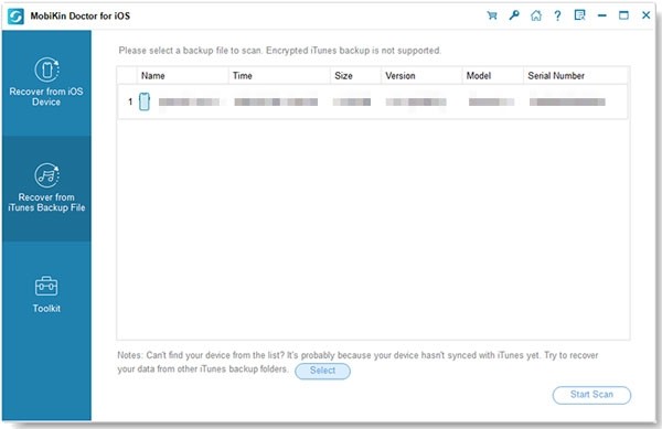 MobiKin Doctor for iOS(IOS数据恢复工具)v2.3.4