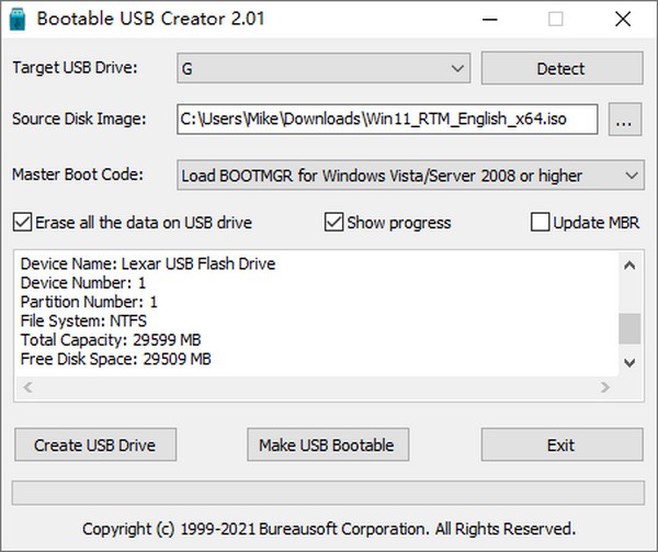 Bootable USB Creator(USB制作软件)v2.01