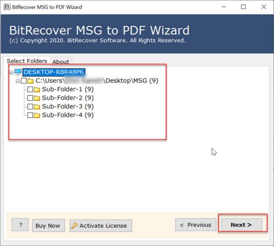 BitRecover MSG to PDF Wizard(MSG到PDF转换器软件)v7.2.0