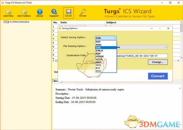 ICS文件转换工具v2.0.0