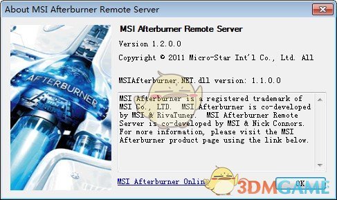 MSI Afterburner Remote Serverv1.2.0.0