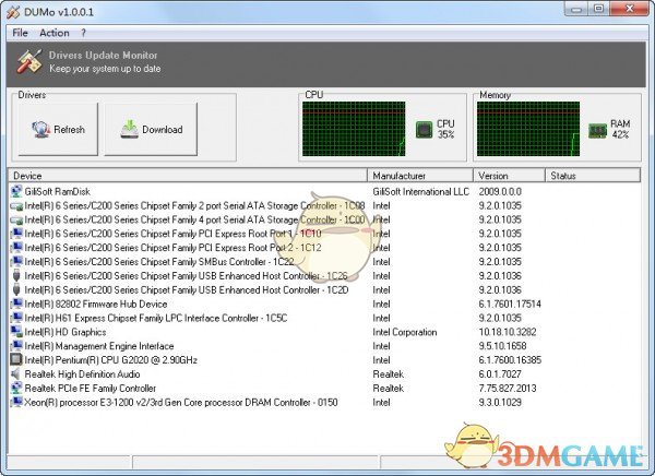 驱动更新检测工具(DUMo)v1.2.0.3