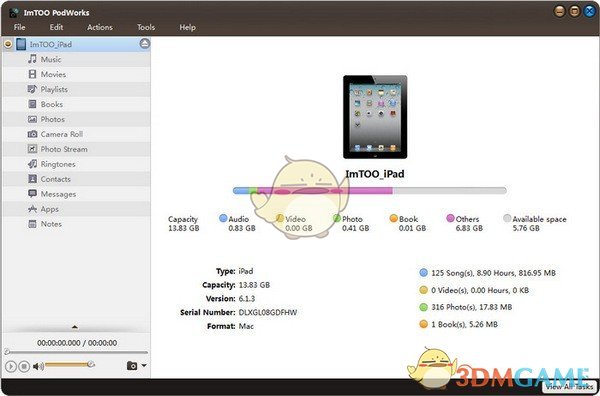 ImTOO PodWorks(iPod设备管理工具)v5.7.35