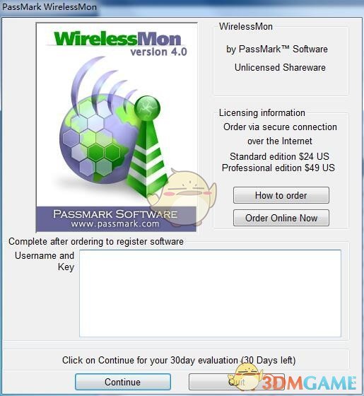 PassMark WirelessMon(无线信号扫描工具)v4.0.1010