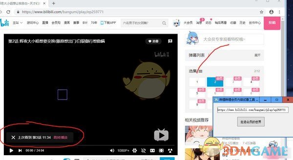 哔哩哔哩会员内容试看工具v1.0