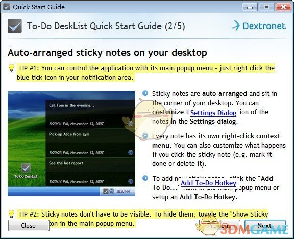 To-Do DeskList(待办事项桌面列表)v2.00