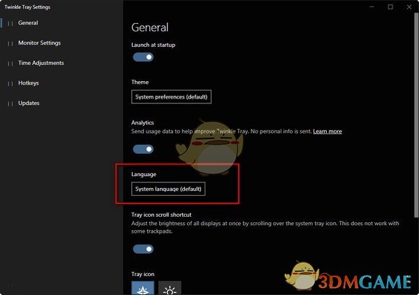 Twinkle Tray(屏幕亮度调节工具)v1.13.9
