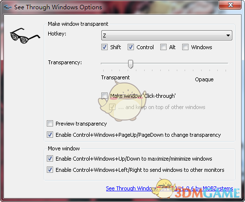 See Through Windows(窗口透明度设置)v1.0.6