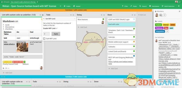 Wekan(开源协作式看板软件)V6.05