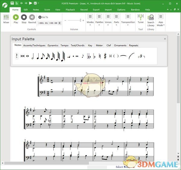 Forte Notation FORTE 10.0.5