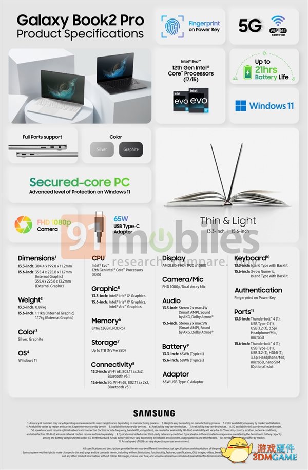 三星首发Intel Arc锐炫独立显卡笔记本：续航21小时