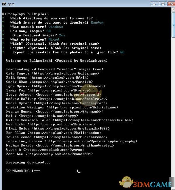 Bulksplash(交互式命令行工具)v1.0