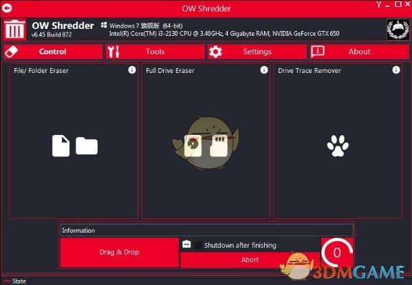 OW Shredder(文件数据彻底删除软件)v6.45.872