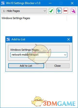 Win10 Settings Blocker(win10隐藏设置工具)v1.1