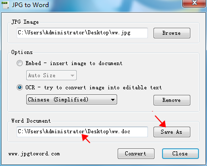 jpg转word转换器v6.1