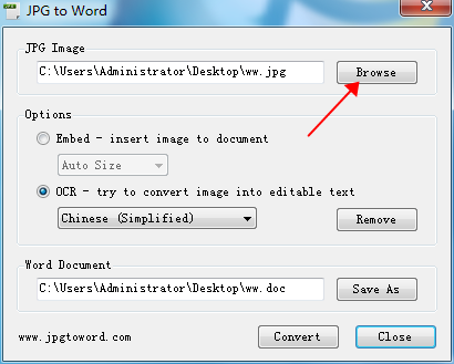 jpg转word转换器v6.1