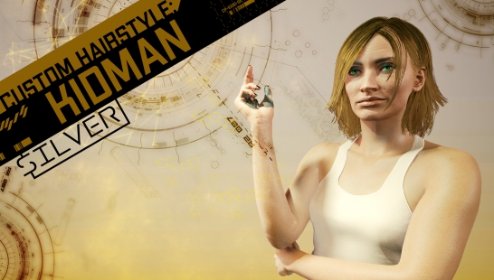 《赛博朋克2077》恶灵附身2基德曼短发发型MOD