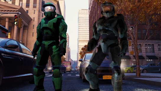 《漫威蜘蛛侠:重置版》扮演光晕CE和光晕3士官长mod