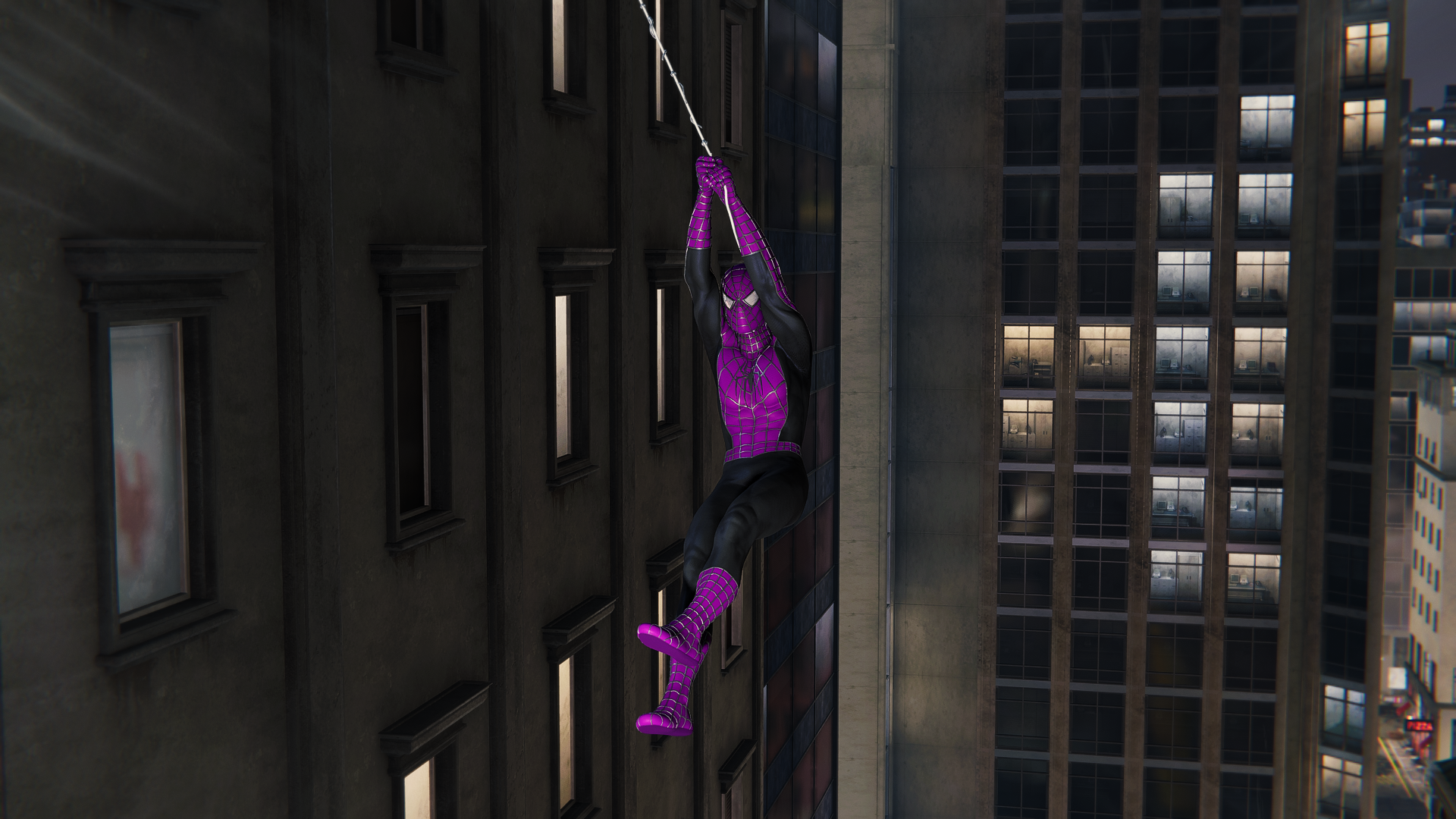 《漫威蜘蛛侠：重置版》紫色蛛网套装mod