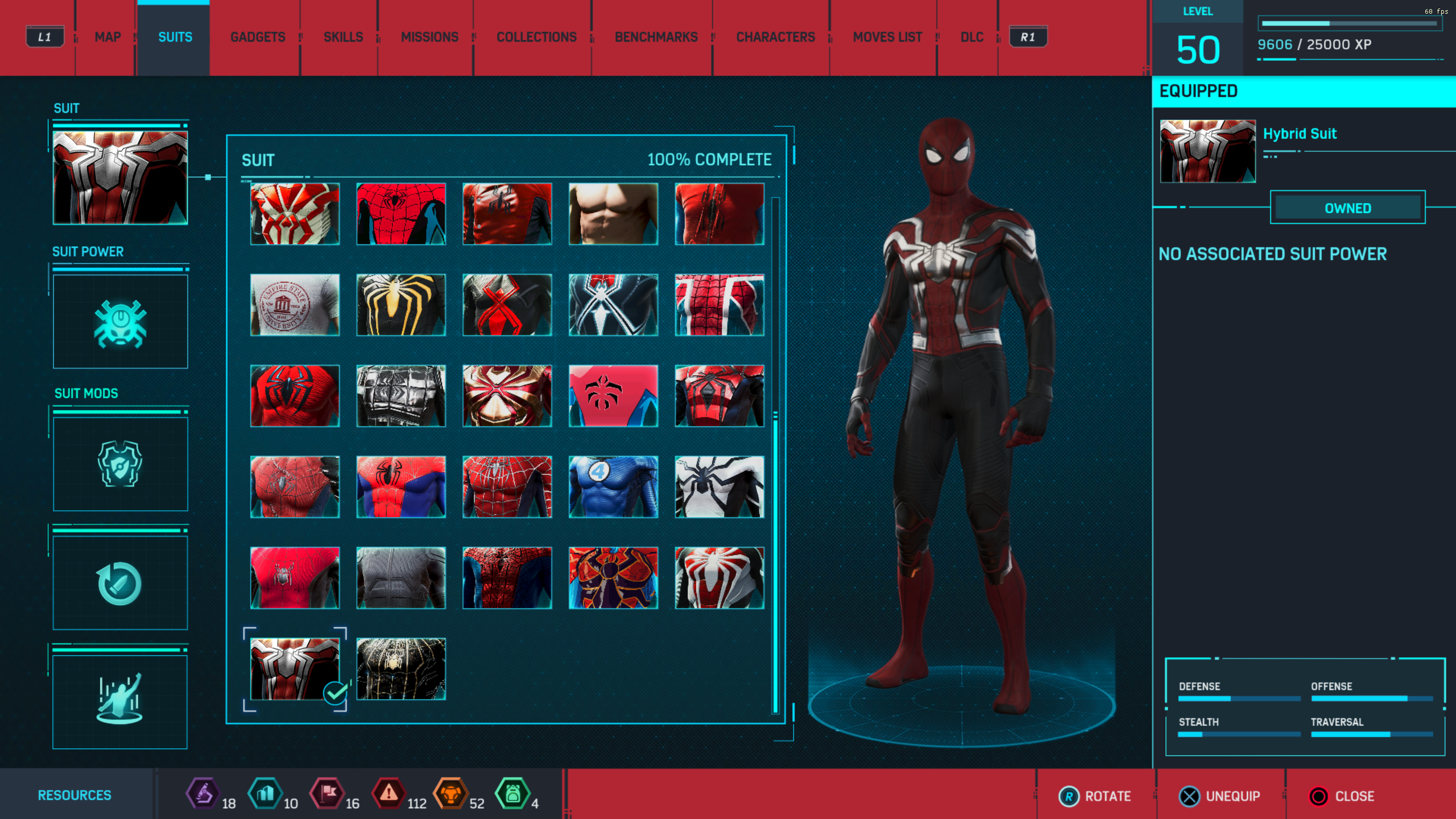 《漫威蜘蛛侠：重置版》红黑色和银色混合套装 mod