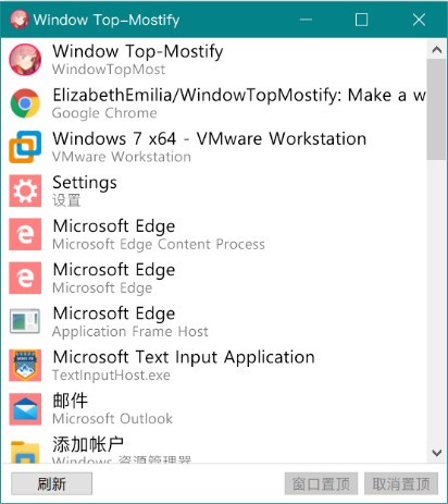 Window Top-Mostifyv1.0.0.0