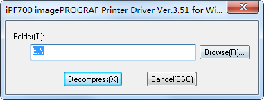 佳能Canon iPF700打印机驱动v1.0