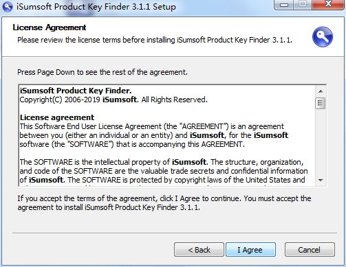 iSumsoft Product Key FinderV3.1.1