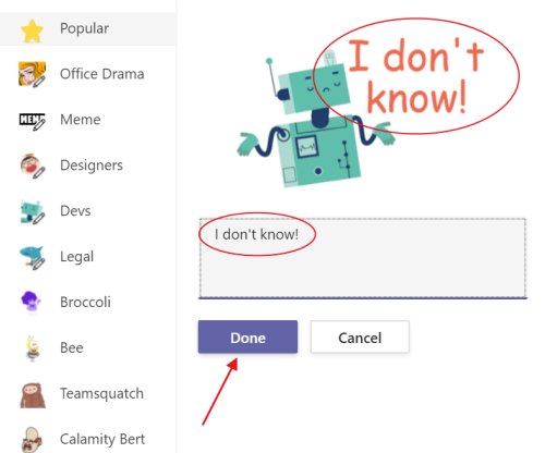 Microsoft Teams怎么制定个性化贴纸
