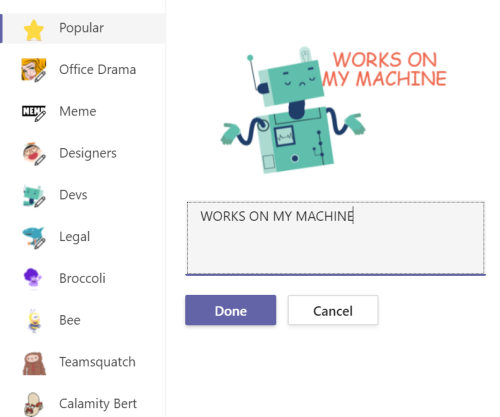 Microsoft Teams怎么制定个性化贴纸