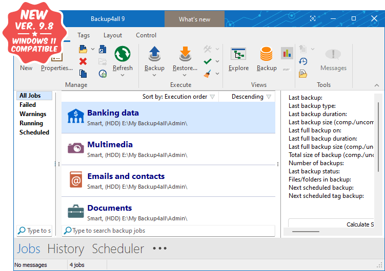 Backup4all 9.8直装版