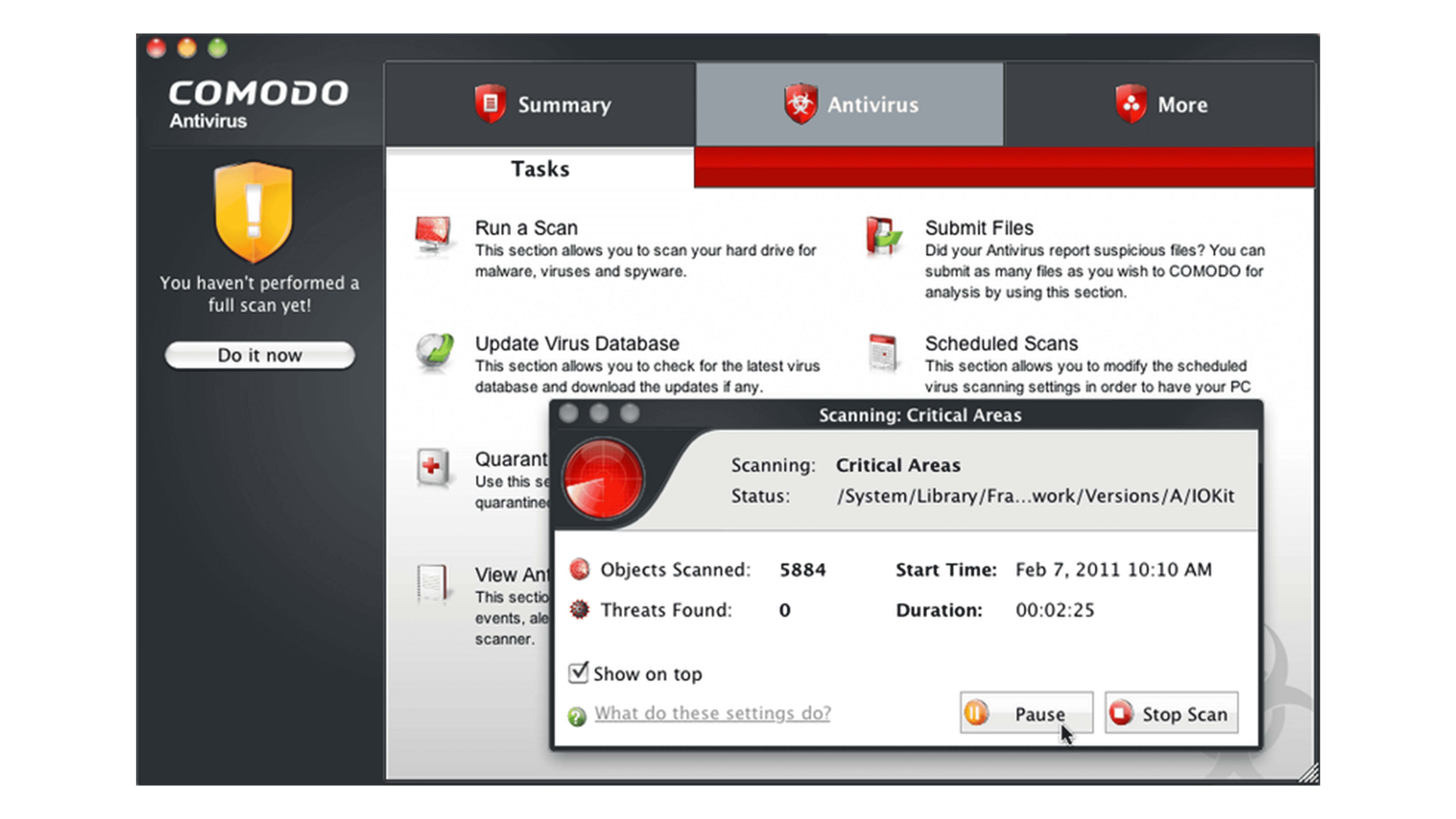 Comodo AntiVirus 12.2.2.7036
