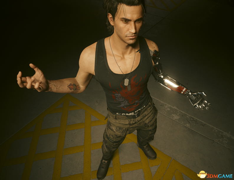 《赛博朋克2077》用强尼的银色手臂替换大猩猩手臂MOD