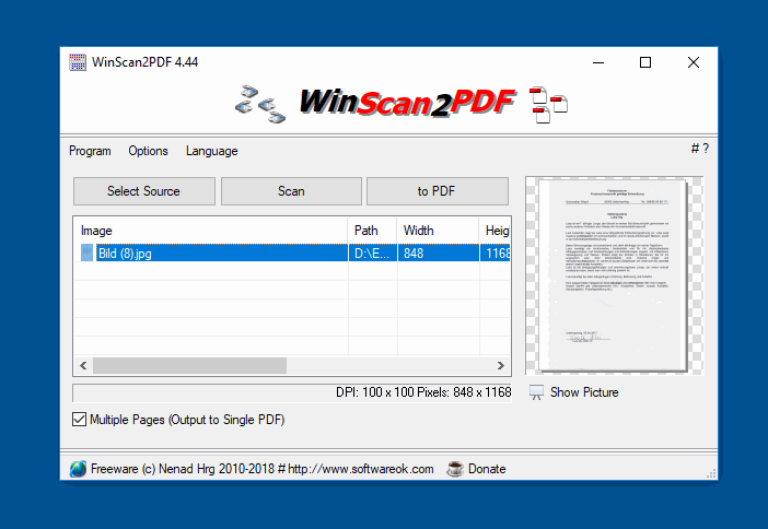 WinScan2PDF-便携版8.68