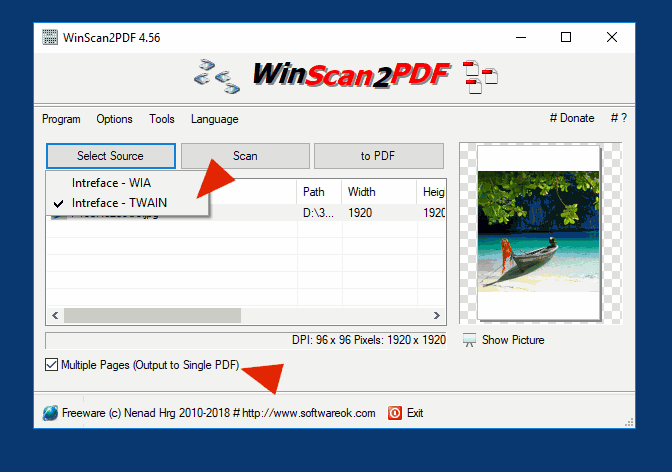 WinScan2PDF-便携版8.68