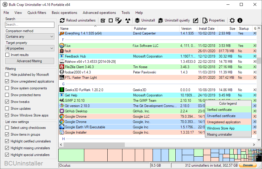 Bulk Crap Uninstaller5.7-便携版