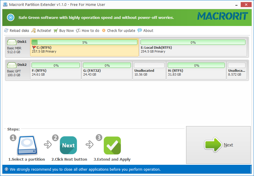 Macrorit Partition Extender2.3.1-便携版