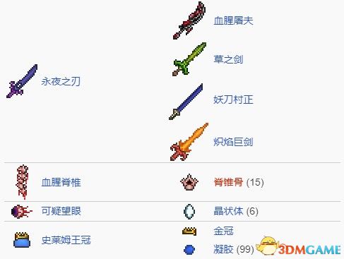 《泰拉瑞亚》图文上手指南 物品合成列表 1.4新增内容