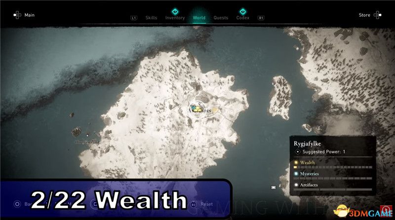 《刺客信条：英灵殿》全收集图文攻略 全财富神秘传说文物装备技能等收集品位置