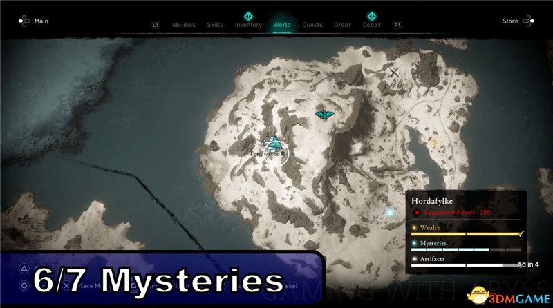 《刺客信条：英灵殿》全收集图文攻略 全财富神秘传说文物装备技能等收集品位置